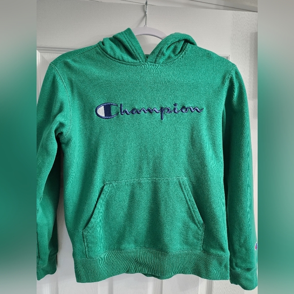 Boys Large Green Champion Hoodie - Picture 1 of 1